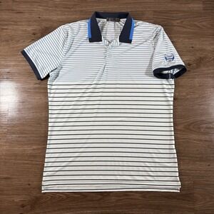 G/FORE Dallas National 2002 Men's Large Golf Polo Shirt Striped Embroidered